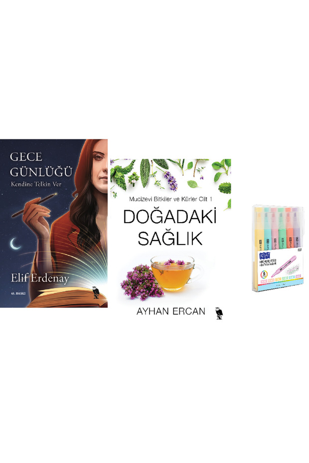 Gece Günlüğü + Doğadaki Sağlık - 1 2 Book Set (Pencil Set Hd)