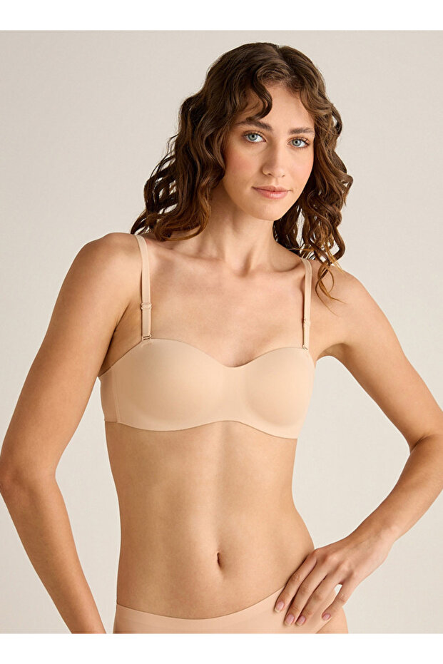 حمالة صدر مبطنة بتصميم بالكونيت، تغطية كاملة، بدون خياطة - 1