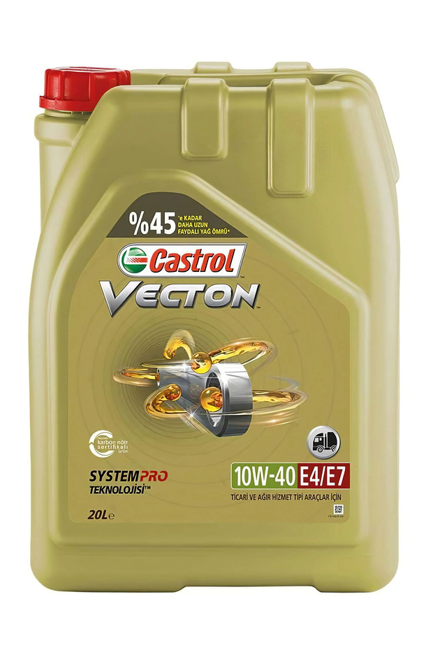 Vecton Long Drain 10W-40 E4/E7 20 Lt - 1