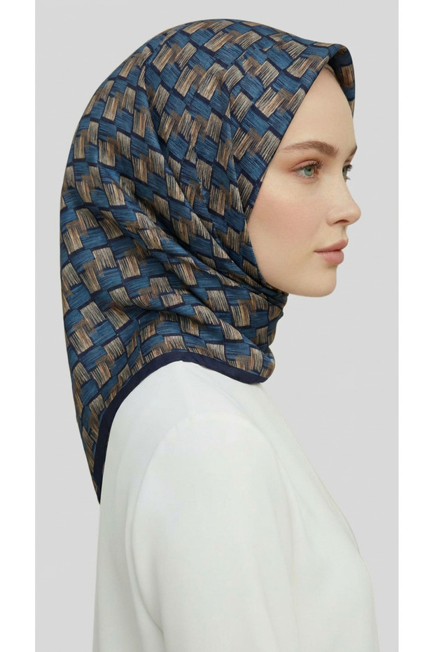 وشاح من الرايون بنمط الفسيفساء - 5