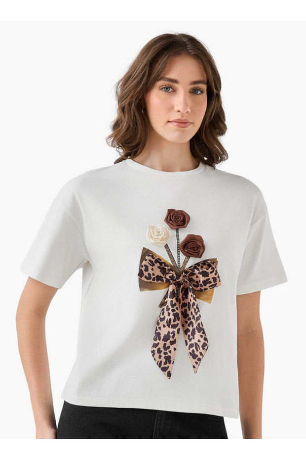 T-shirt with Embellished Detail