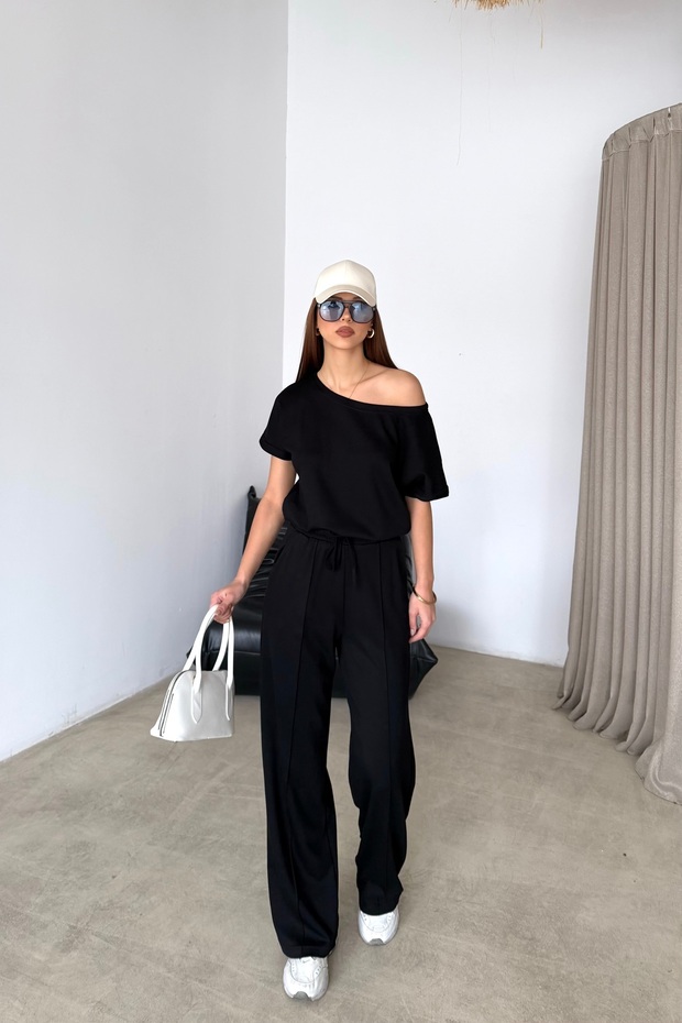 Kayık Yaka Modal Basic Takım - 4