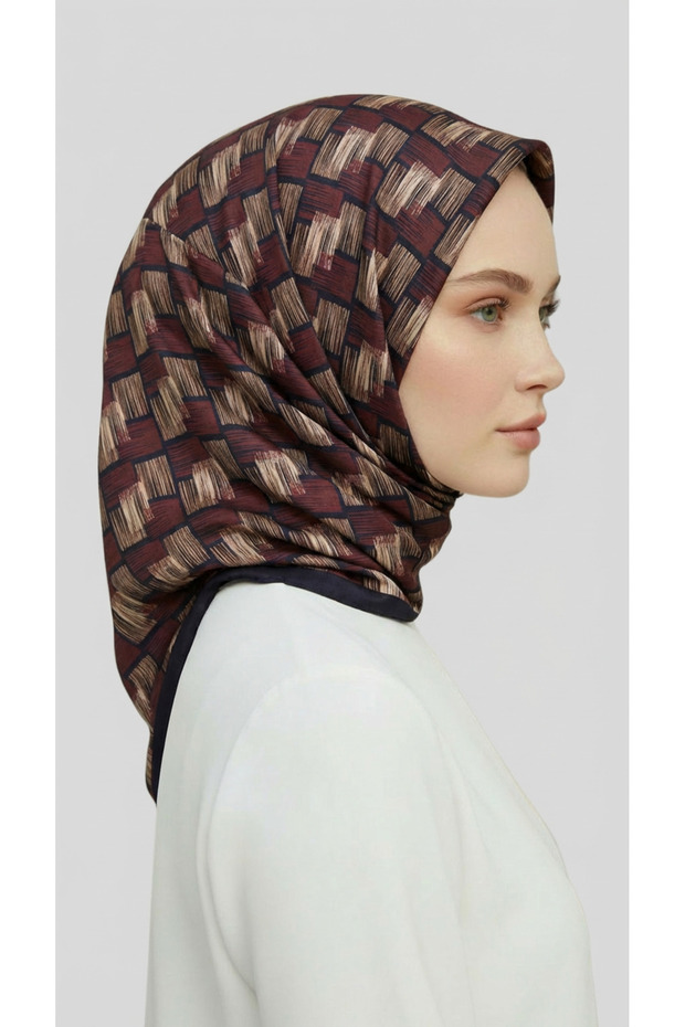 Mozaic Pattern Rayon Scarf - 3