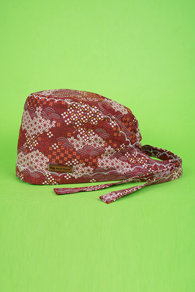 Sakura Patch Desenli Cerrahi Bone - 1