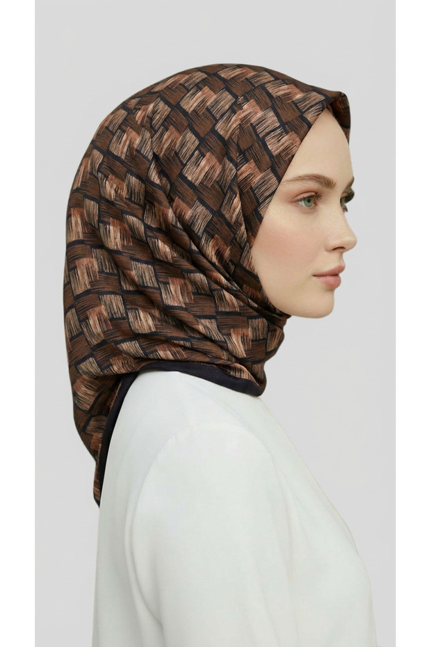 وشاح من الرايون بنمط الفسيفساء - 5