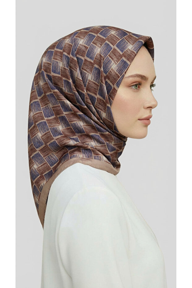 وشاح من الرايون بنمط الفسيفساء - 3