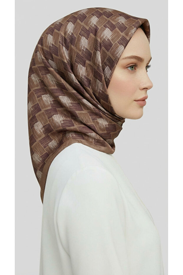 Mozaic Pattern Rayon Scarf - 3