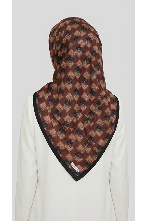 Mozaic Pattern Rayon Scarf - 6