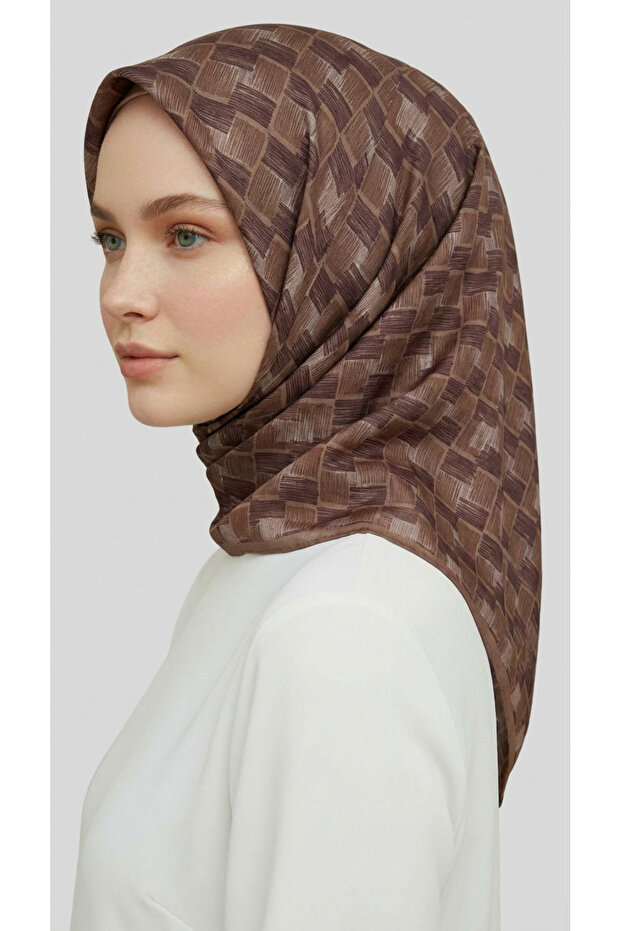 Mozaic Pattern Rayon Scarf - 2