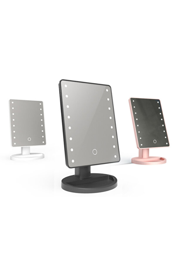 Black LED Makeup Mirror - 2