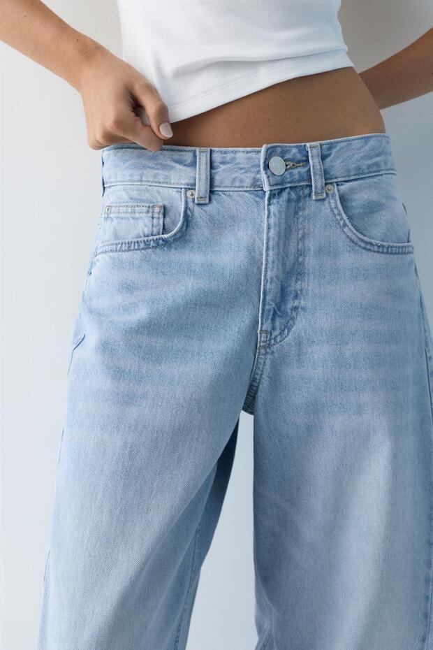 Düşük bel barrel jean - 6