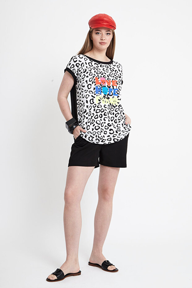 Leopard Pattern T-Shirt - 1