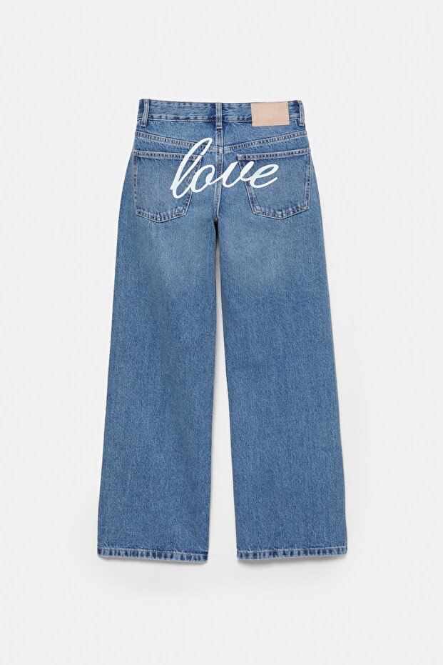 Düşük bel straight fit jean - 6