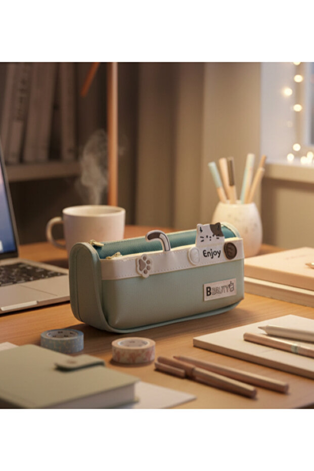 Kawaii Korean Style Multi-Purpose Pencil Bag with Cute Figures – Pen Holder