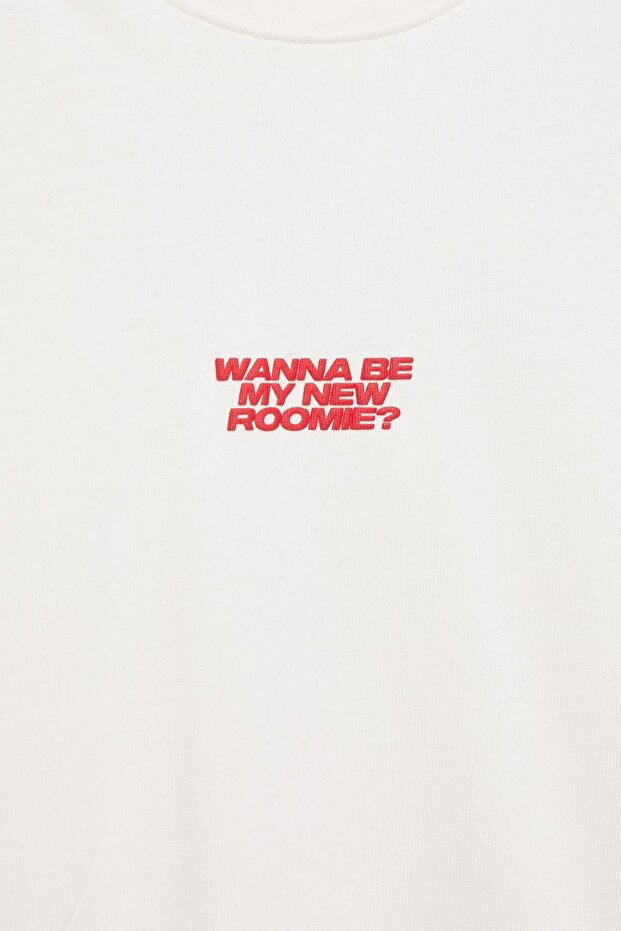 Roommate grafik tişört - 7