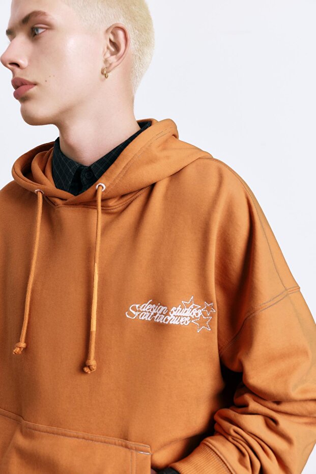 STWD yıldız kapüşonlu sweatshirt - 5