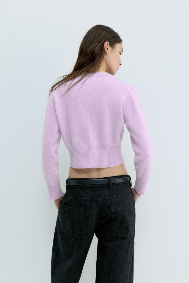 Kısa düğmeli hırka - 4