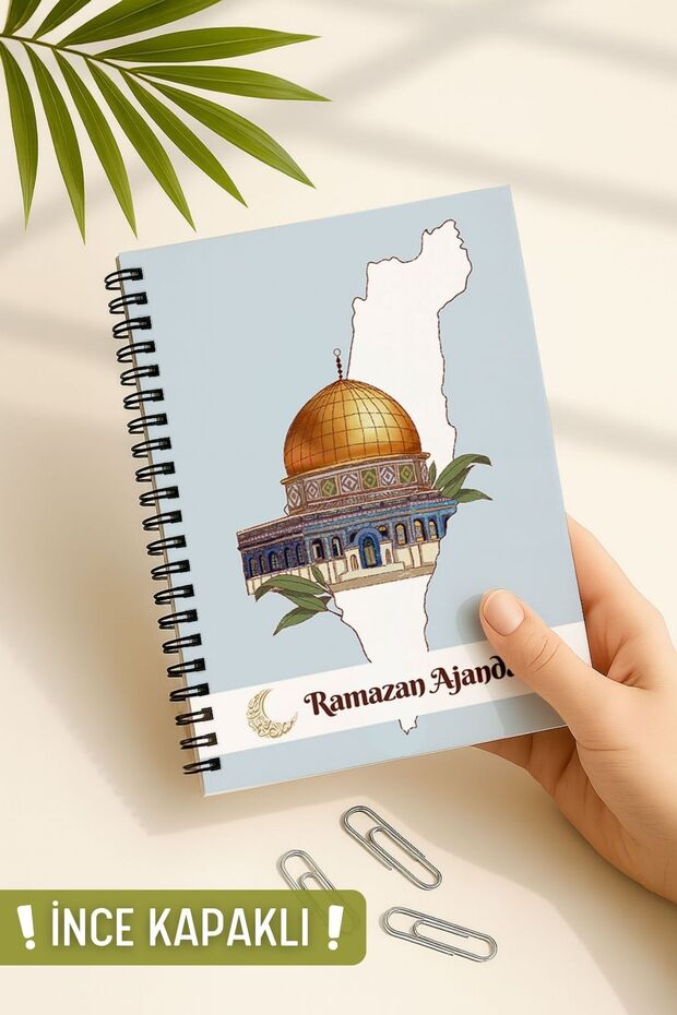Thin Cover, Ramadan Agenda, Fasting, Hajj, Taravih, Daily and Monthly Planner, Undated