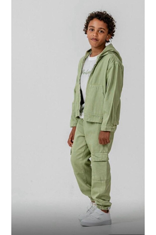 Hooded Woven 3-Piece Unisex Set (3-4 Years Old / 9-10 Years Old)