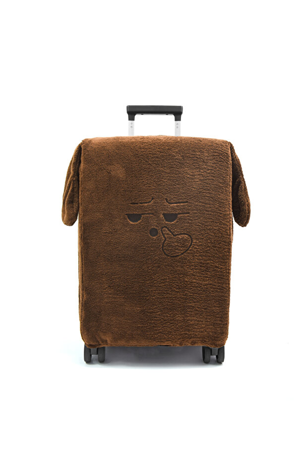 Plush Medium Size Luggage Cover – Protective Suitcase Cover Against Impacts