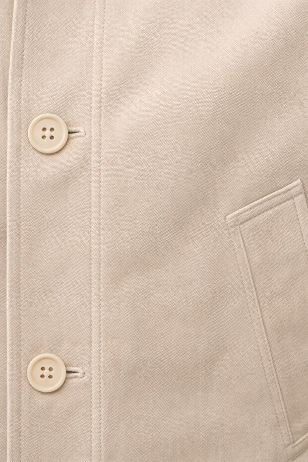 Basic Button Detailed Lined Seasonal Jacket - 5