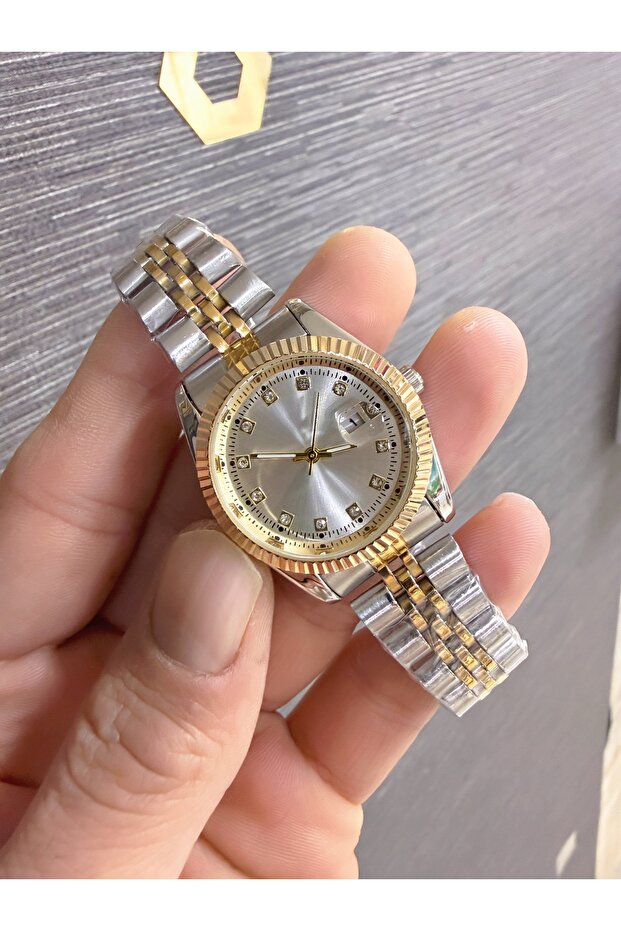 Çelik Kordon Takvimli Kadın Kol Saati - 4