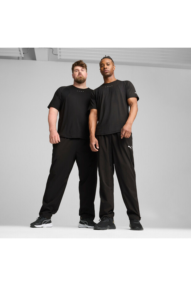 Mens Woven Tapered Pants - Black