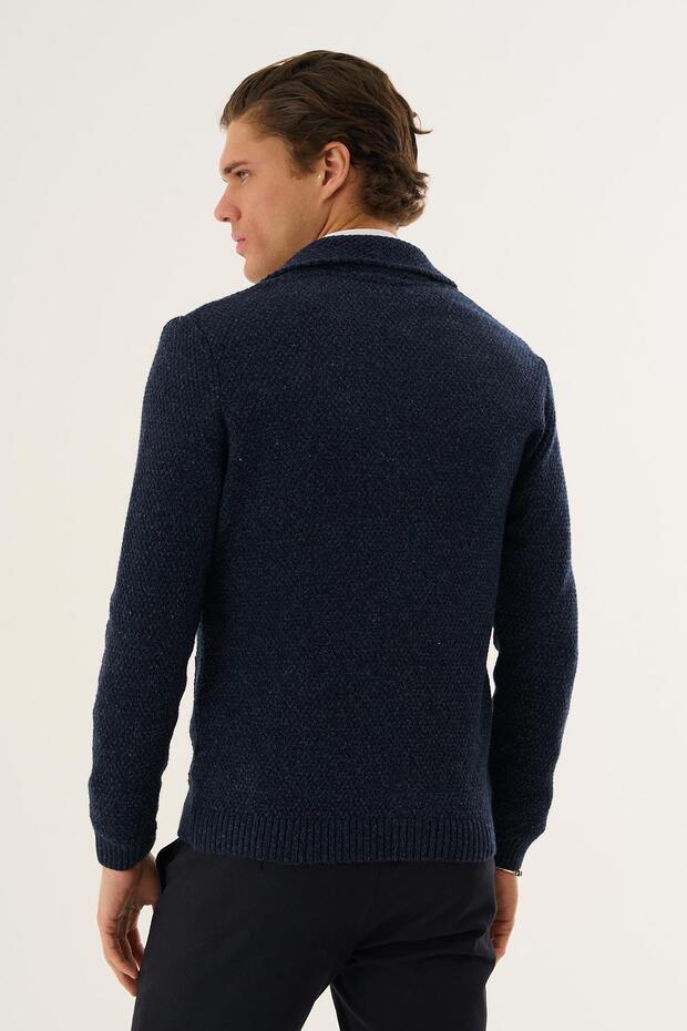 سترة تريكو محبوكة بأزرار - 4