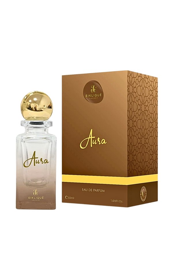 Aura Unisex Perfume | Floral Sweet Woody Musk Fragrance with Saffron, Amberwood & Cedar - 50ml