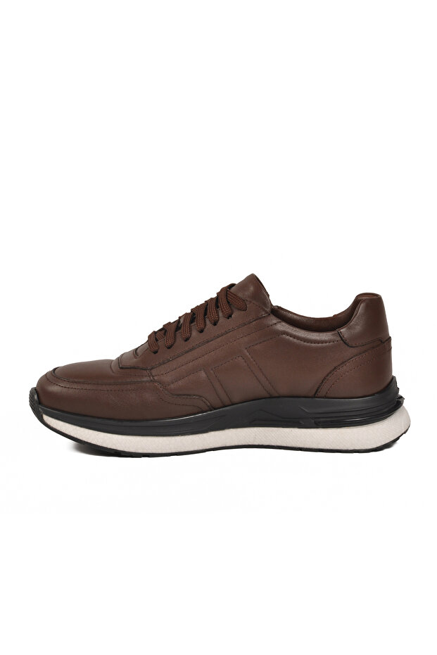 Brown Genuine Leather Men's Casual Shoes 6141200 m