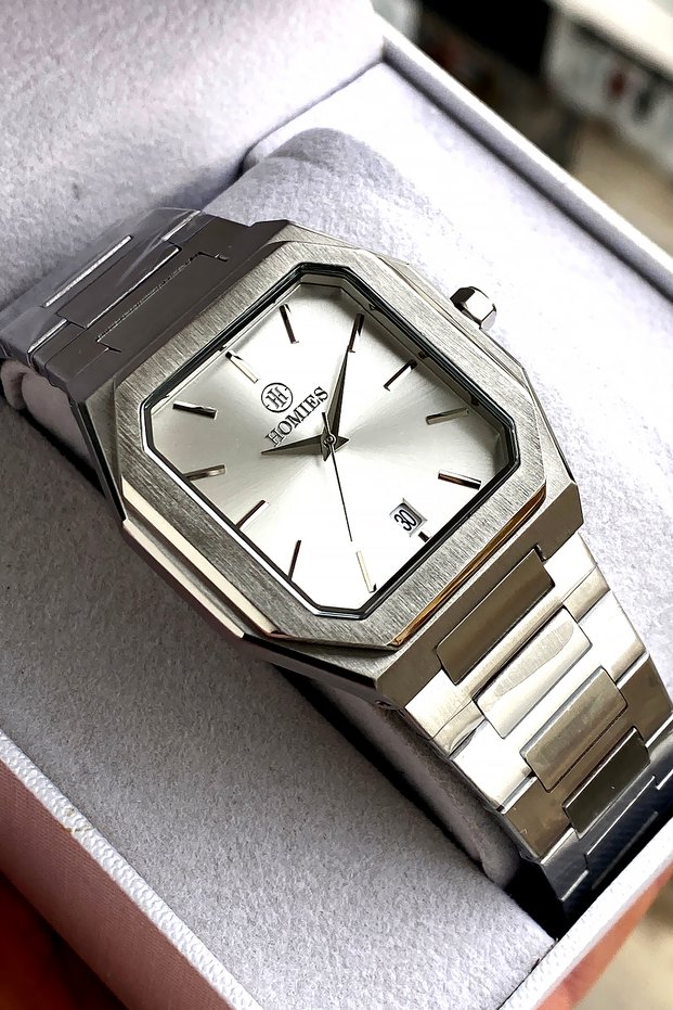 Orinal Men's Wristwatch with 2 Years Warranty, 3 Atm Water Resistance, Steel Strap, Bracelet, Gift