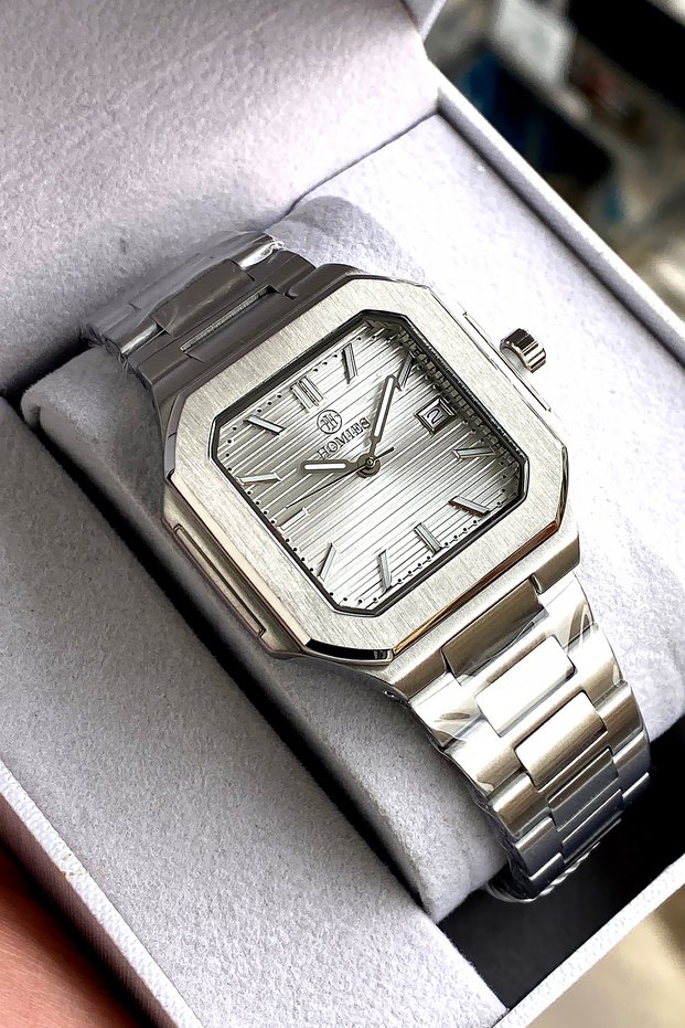 Orinal Men's Wristwatch with 2 Years Warranty, 3 Atm Water Resistance, Steel Strap, Bracelet, Gift
