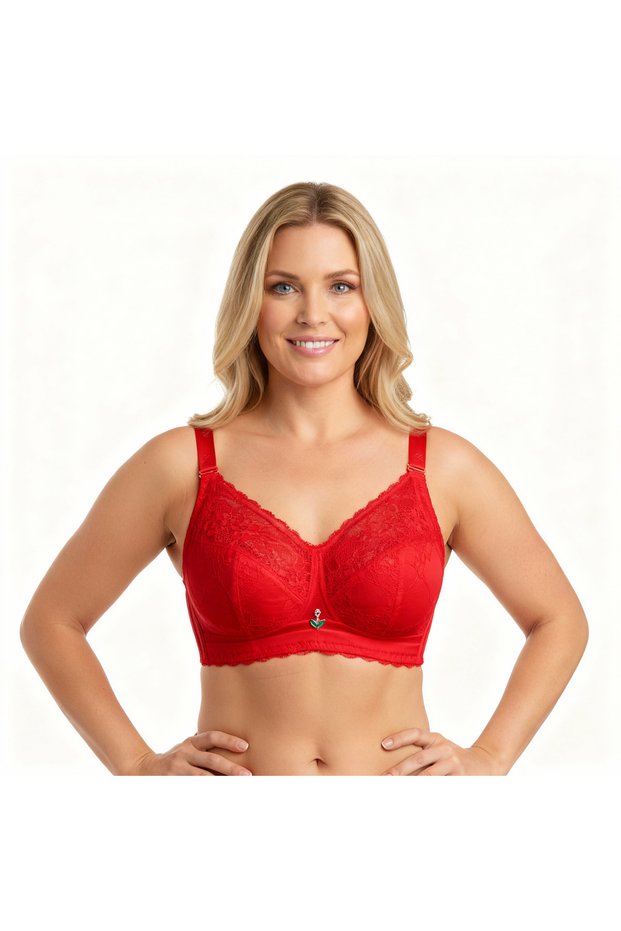 Women's Plus Size Full Support White Color Bra Bb2171