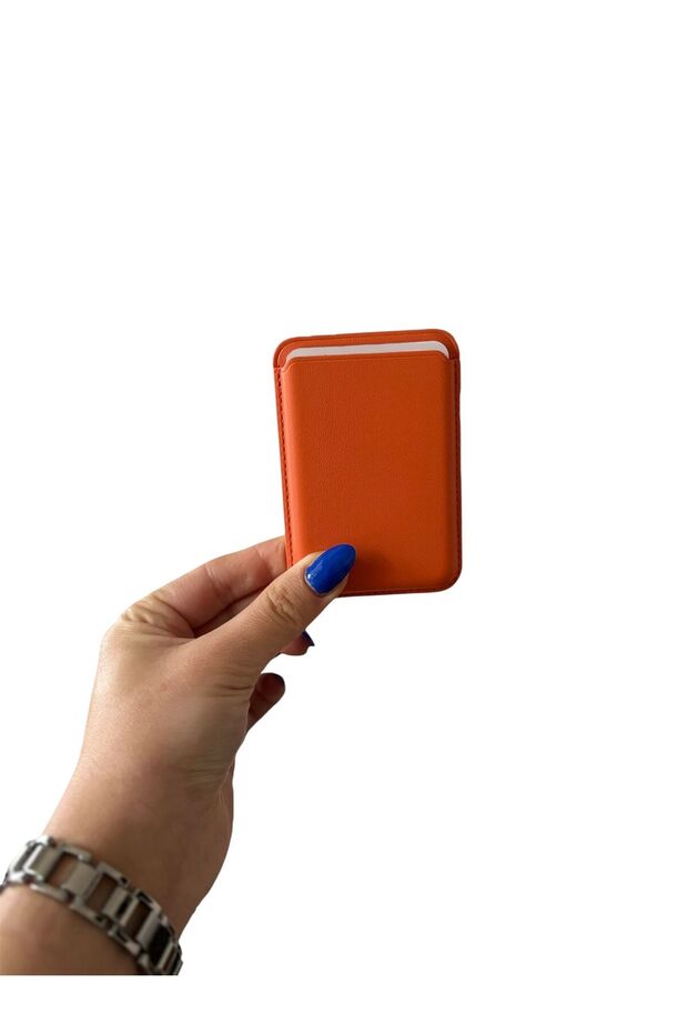 iPhone 11 12 13 14 15 16 17 Plus Pro Max Card Holder Magnetic Leather Magsafe Wallet Back Card Holder