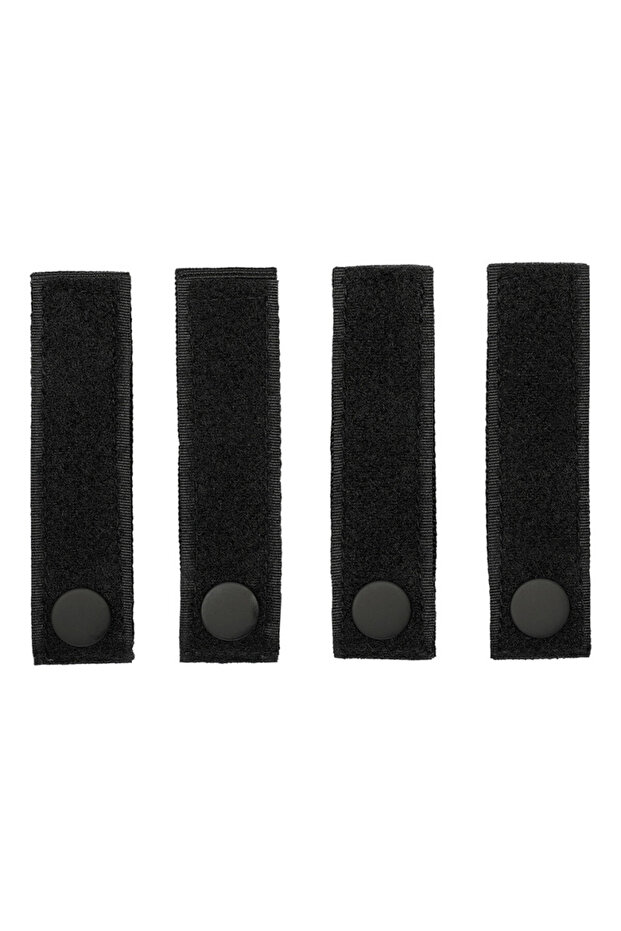 Set 4 MOLLE strap hook and loop - Negru - 1