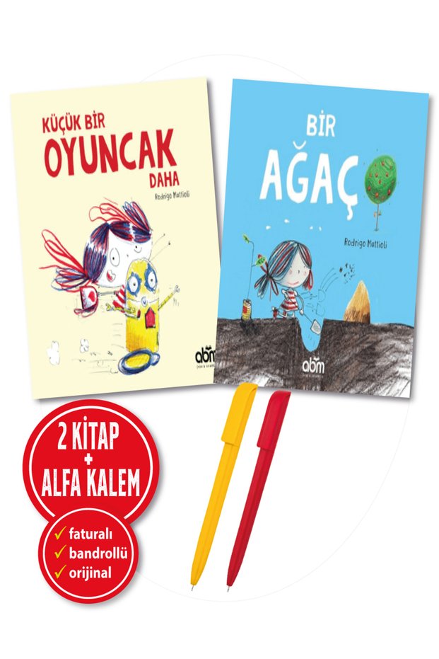 Alfa Kalem</DNTCTMS>+ More Little Toys+ Bir Ağaç</DNTCTMS>+ Rodrigo Mattioli 2 Books+New+Preschool Books