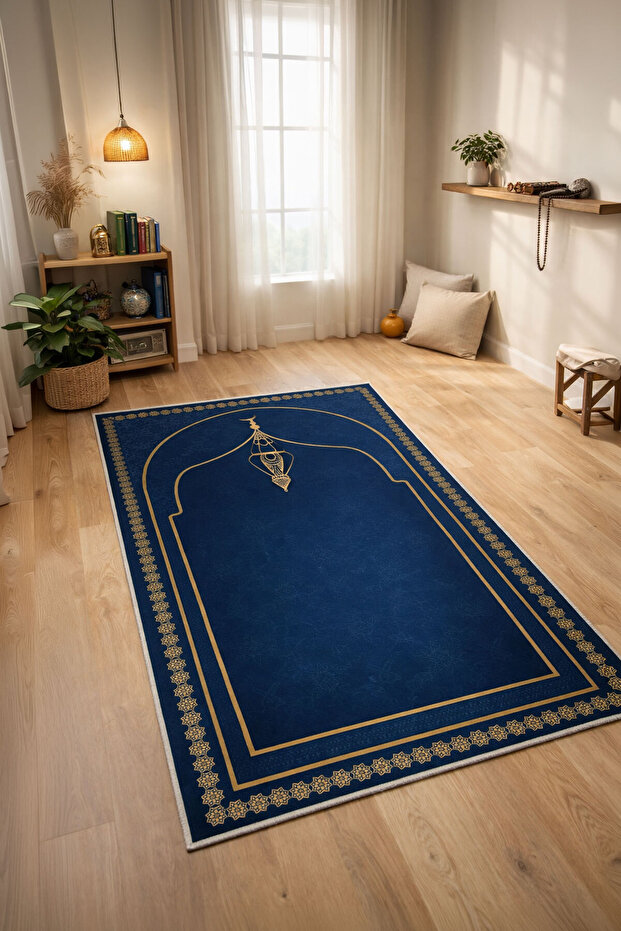 Digital Non-Knotted Soft Non-Slip Anti-Allergic Prayer Mat Dowry Prayer Mat 70X110