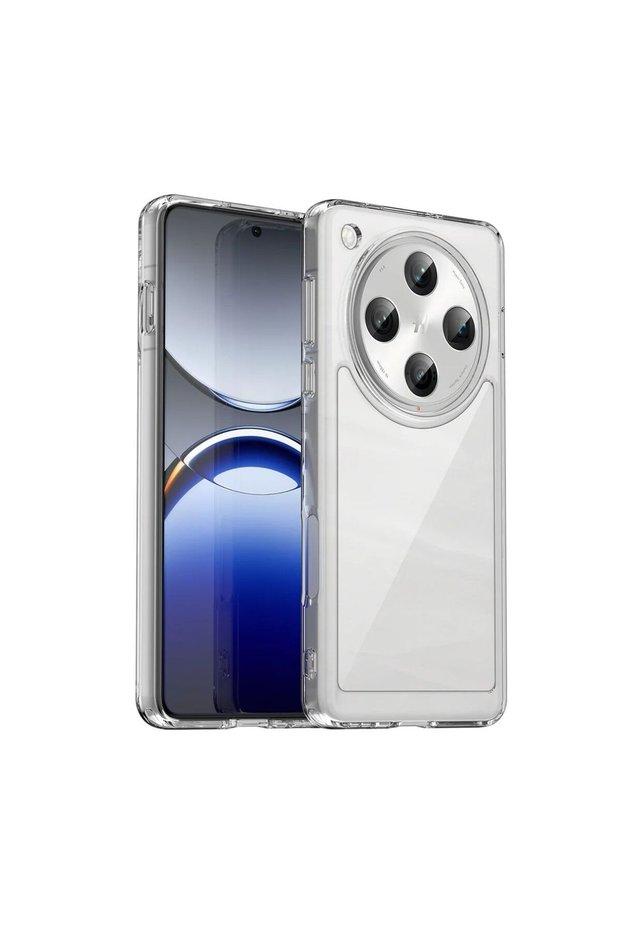 Oppo Find X8 Compatible Silicone Case - Pastel Color Tone Flexible Cover with Camera Protection - Transparent