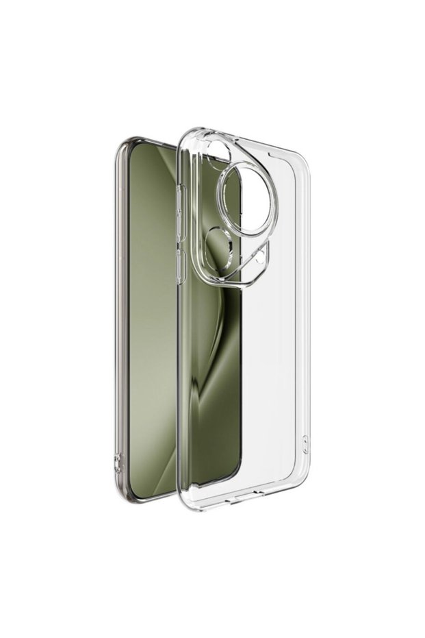 Huawei Pura 70 Ultra Compatible Silicone Case - Flexible Cover with Pastel Tone Camera Protection - Transparent