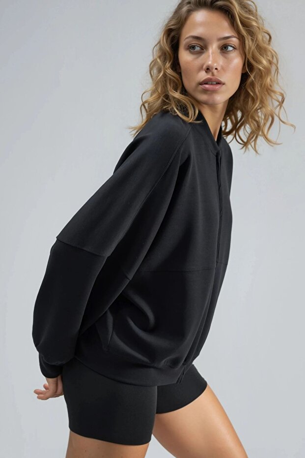 BUSEM Fermuarlı Modal Ceket - 2