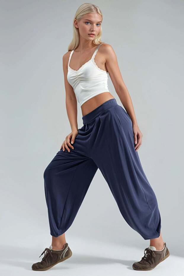 BUSEM Pileli Şalvar Pantolon - 2