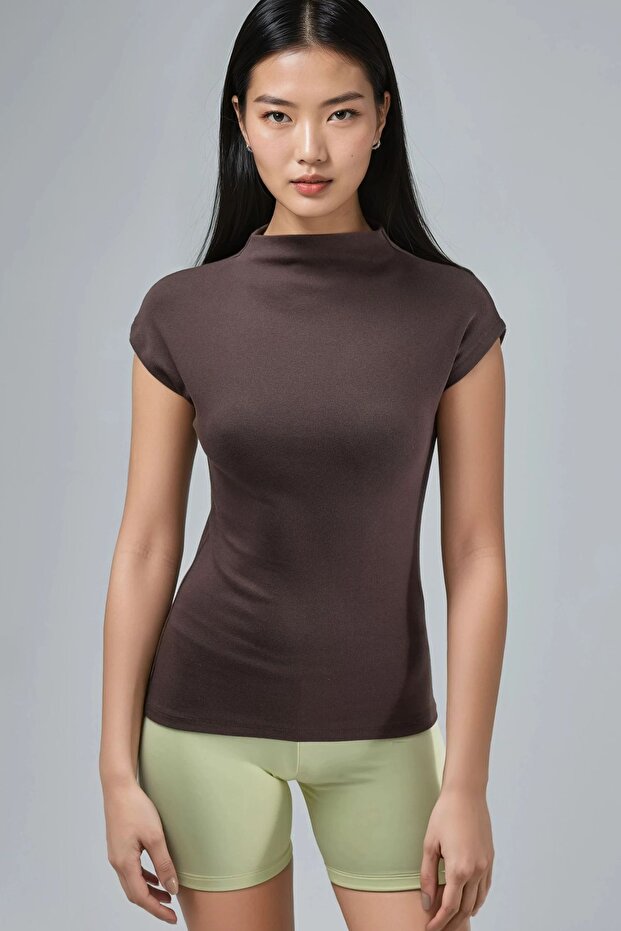 BUSEM Vücuda Oturan Esnek Örme Bluz - 7