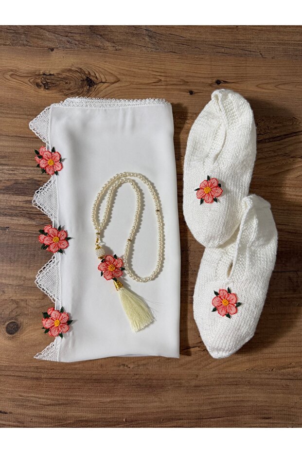 حجاب صلاة مطرز بإبرة - 4