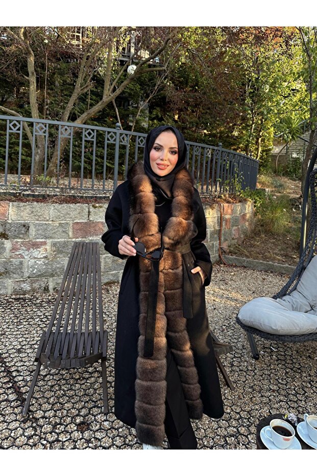 Maxi kürk kaban - 2