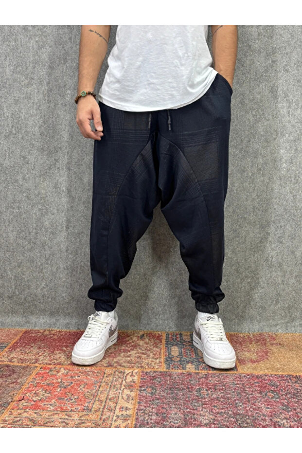 Patterned Shalwar with Elastic Waist - 1