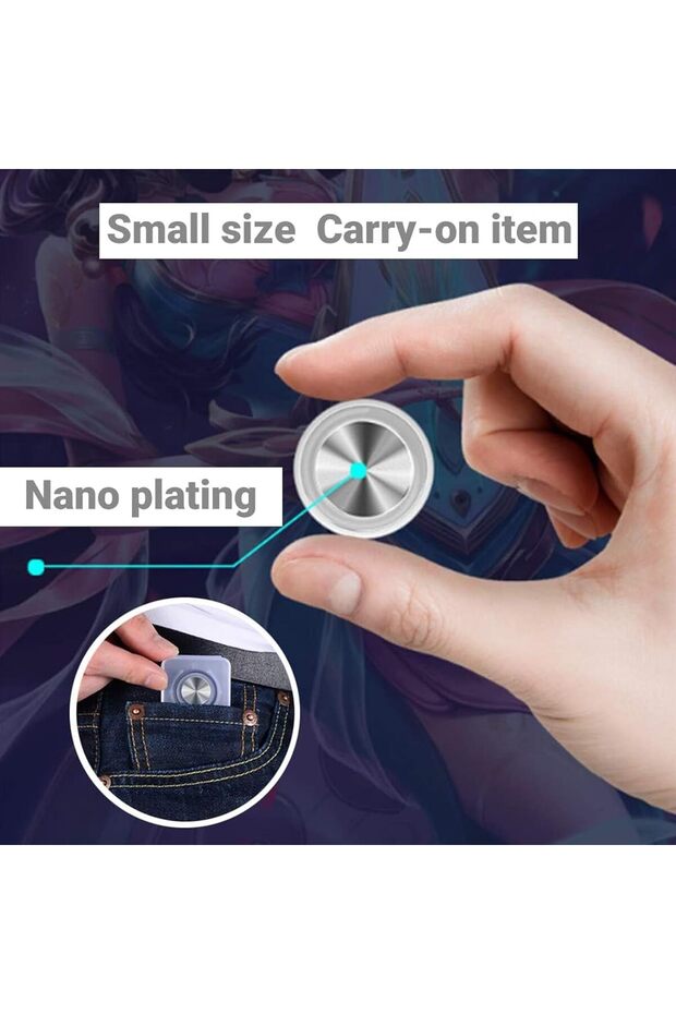 قطعتان من عصا التحكم لألعاب الهاتف المحمول بشاشة لمس لأجهزة iPad وiPhone وأجهزة Android اللوحية - 6