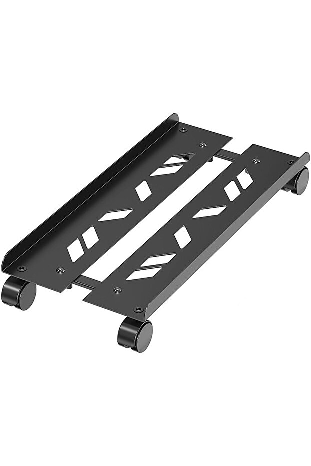 Tazweeq Adjustable Computer Stand,Ventilated Mobile CPU Stands with 4 Locking Caster Wheels, CPU Rol - 1