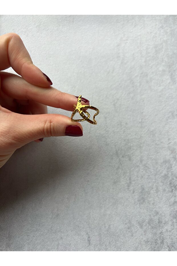 خاتم على شكل نجم البحر قابل للتعديل - 5