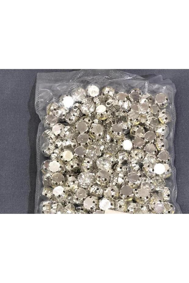 Silver Color Metal Case Planting Beyoğlu Stone (1 Pack) Ss 50 144 Pieces