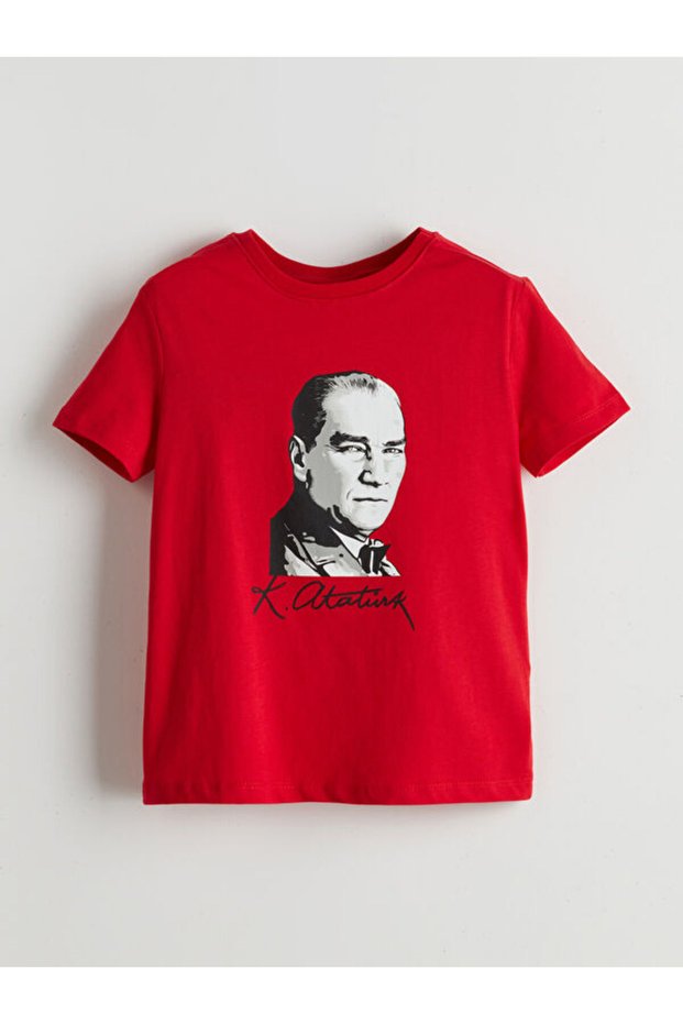 I Zero Roba Yaka Ataturk Printed Girls' T-Shirt from Freezen Store